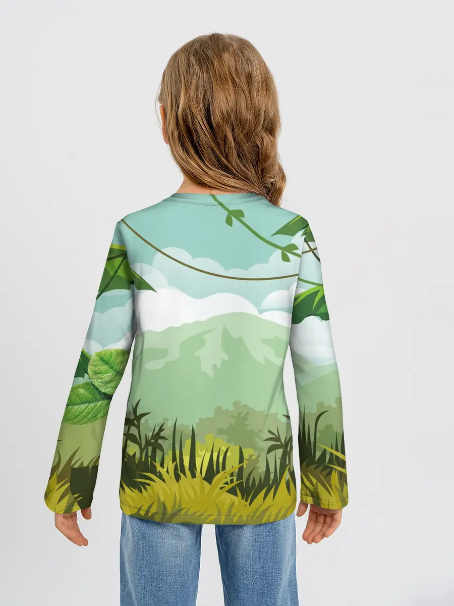Детский лонгслив / Тропики