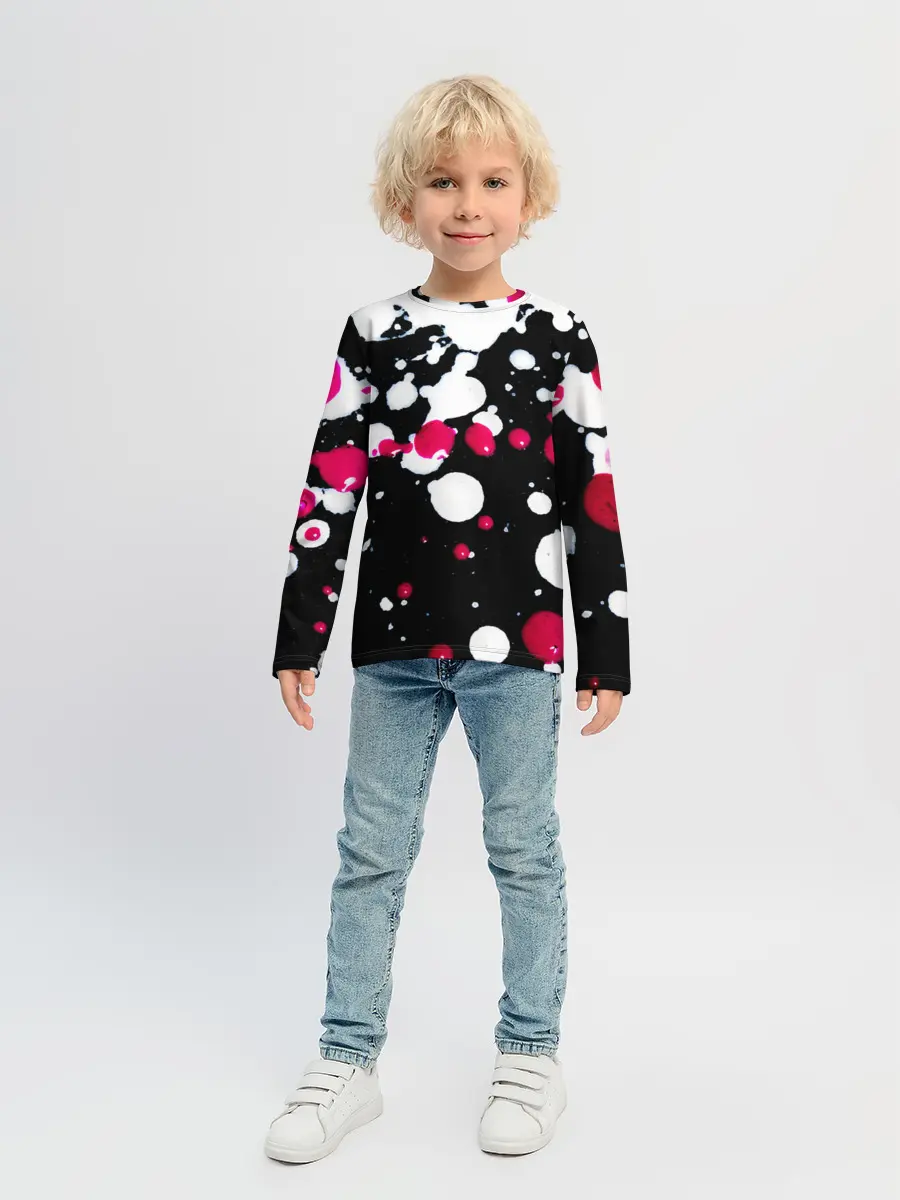 Детский лонгслив / Пятна стиля
