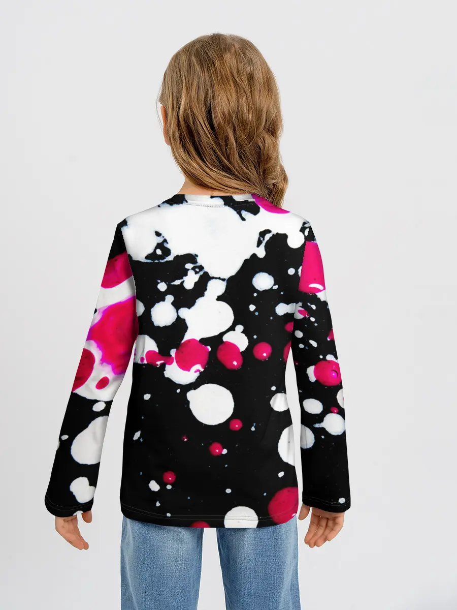 Детский лонгслив / Пятна стиля