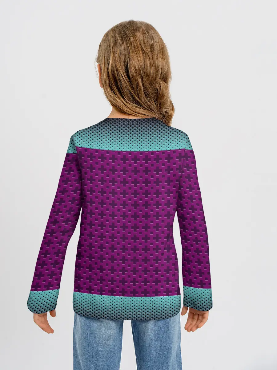 Детский лонгслив / Неоновый гонщик