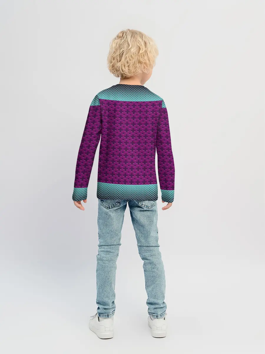 Детский лонгслив / Неоновый гонщик