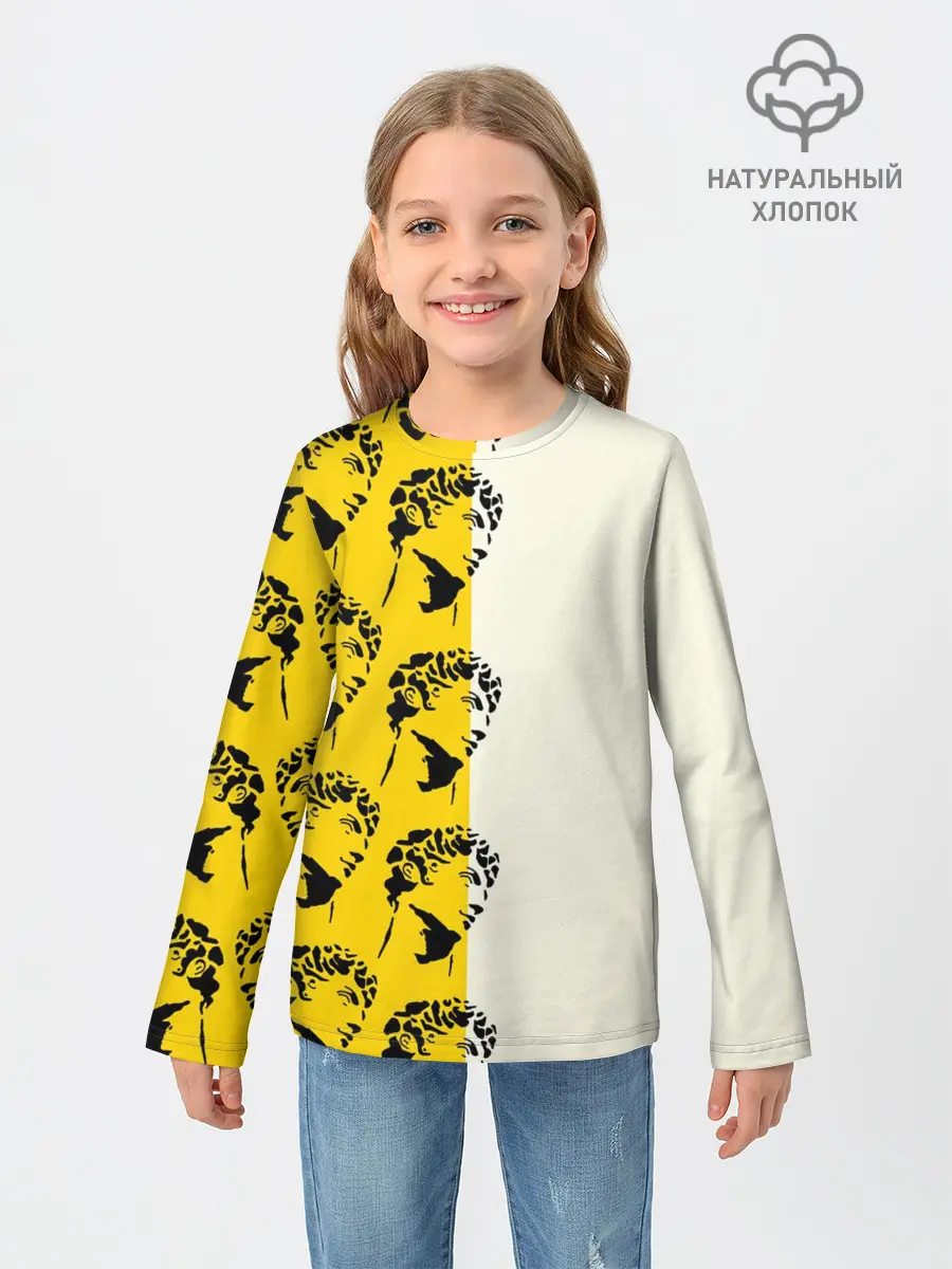 Детский лонгслив / Скульптура монограмма