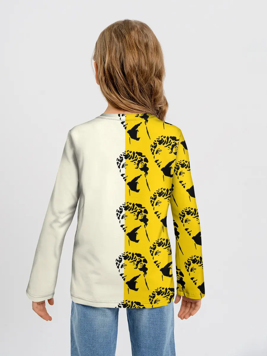 Детский лонгслив / Скульптура монограмма