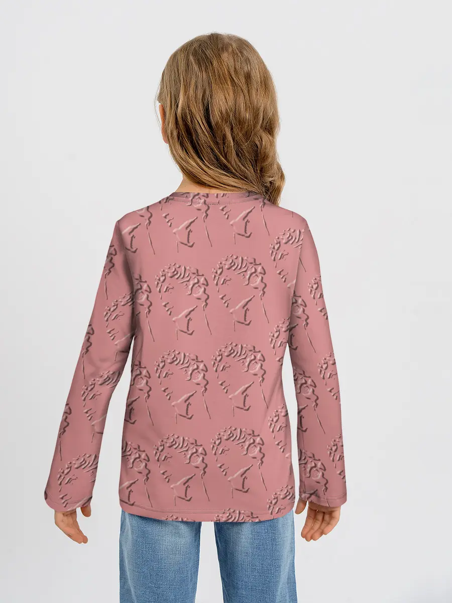 Детский лонгслив / Скульп монограмма полностью