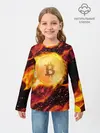 Детский лонгслив / БИТКОИН ОГОНЬ