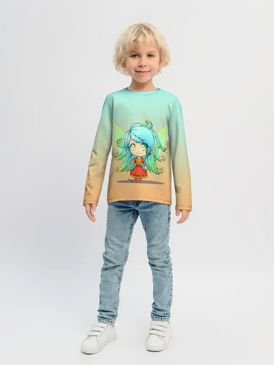 Детский лонгслив / малышка фея с крылышками