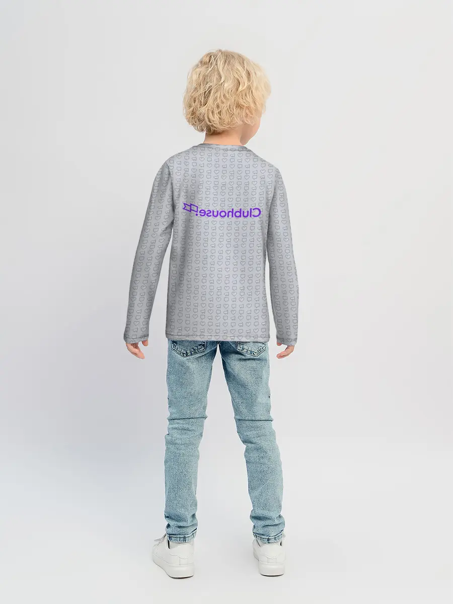 Детский лонгслив / Clubhouse | Gray