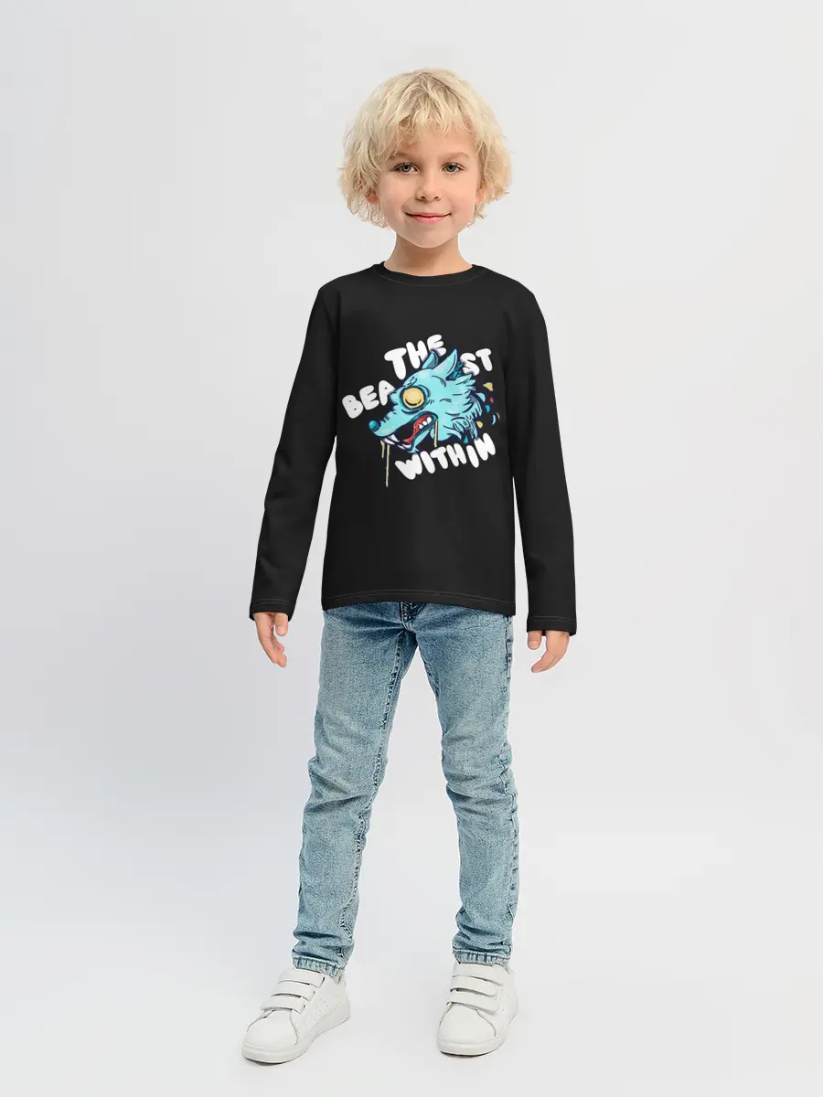 Детский лонгслив / Зверь внутри
