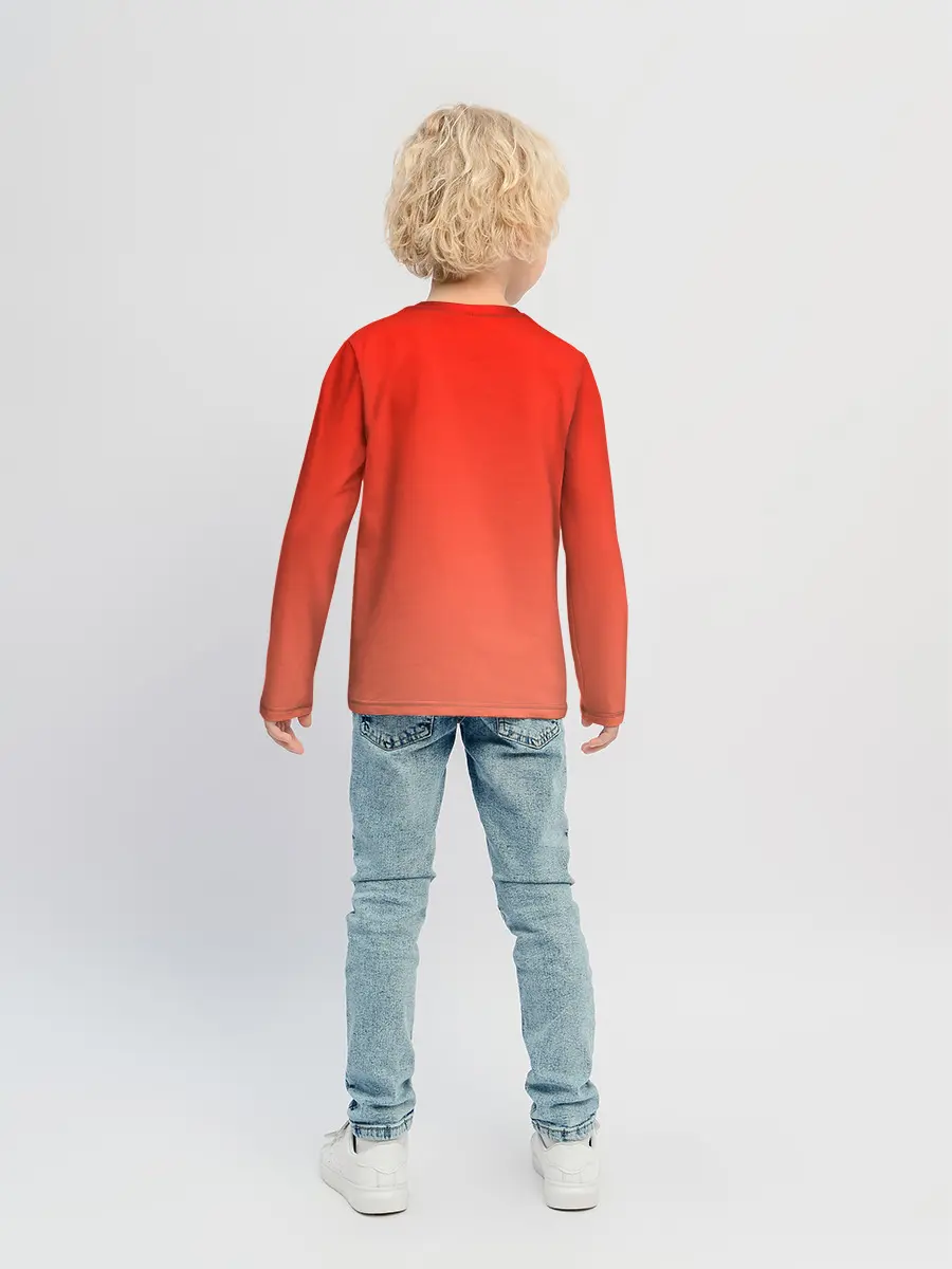 Детский лонгслив / Повар девушка манга