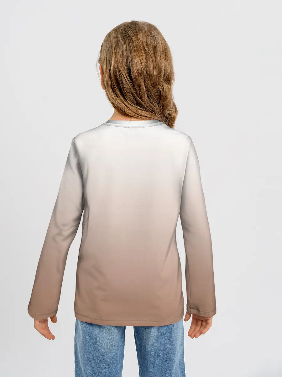 Детский лонгслив / Девочка и белый кот аниме