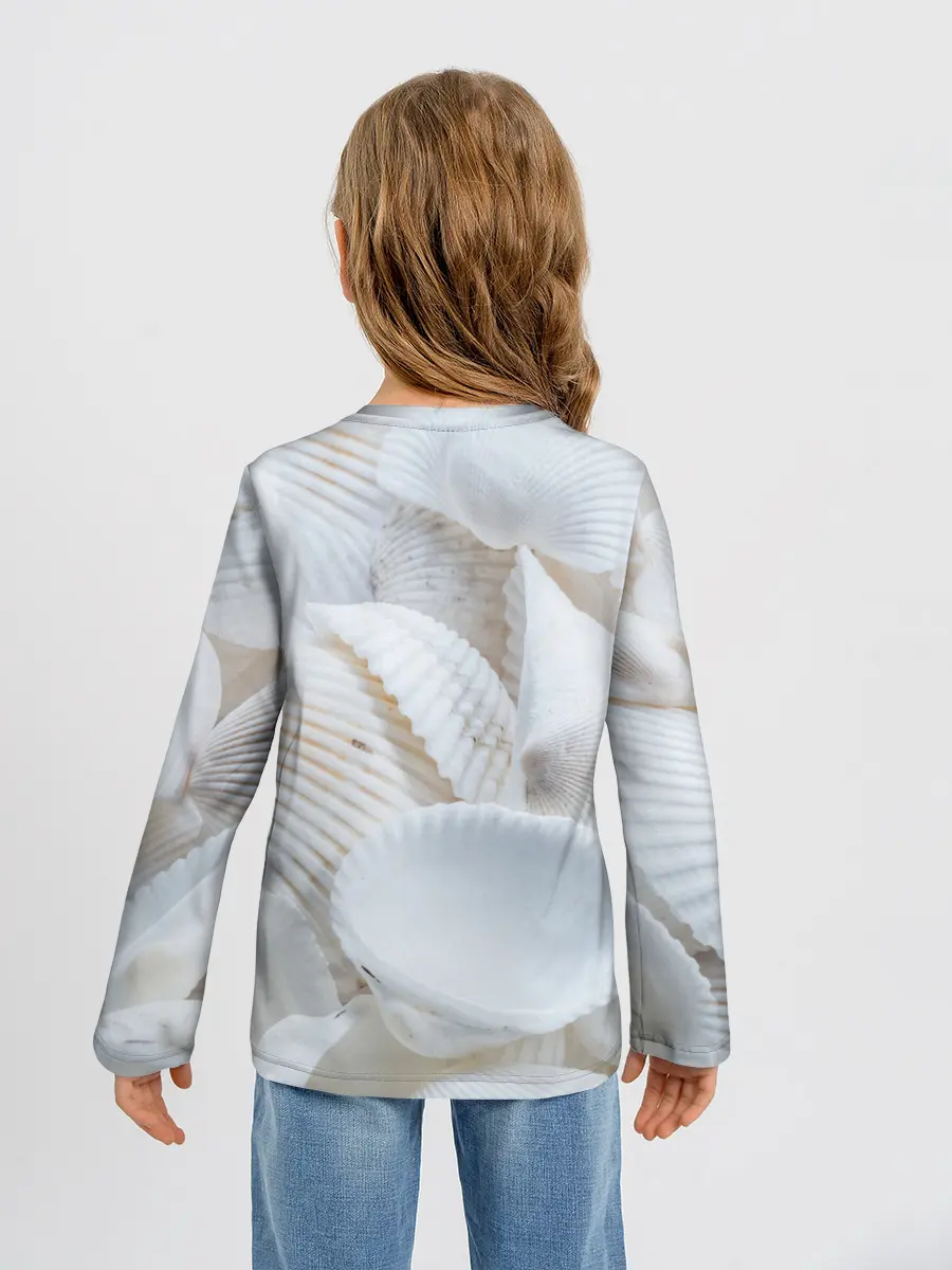 Детский лонгслив / Ракушки