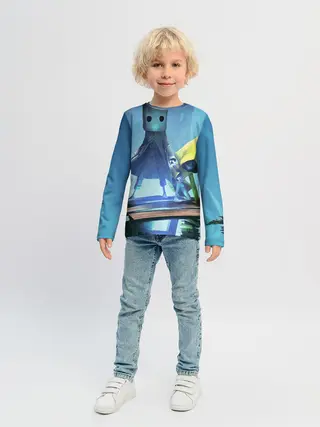 Детский лонгслив / Little Nightmares || арт шестой и моно