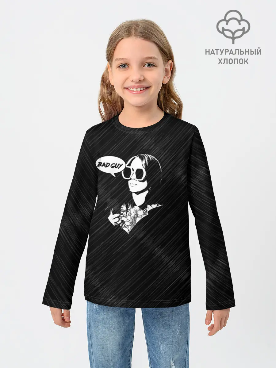 Детский лонгслив / Билли Айлиш Bad guy