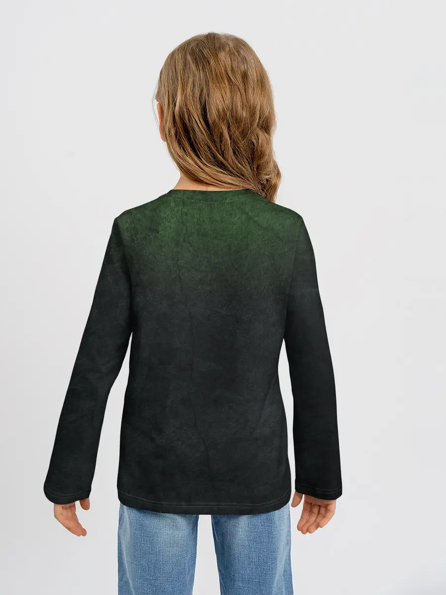 Детский лонгслив / Билли Айлиш демонический стиль