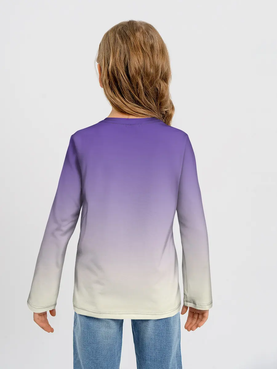 Детский лонгслив / черный котенок в коробке