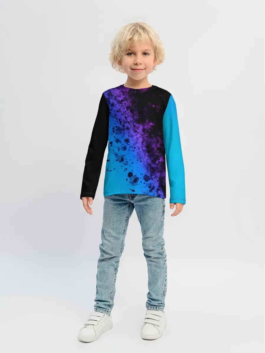 Детский лонгслив / Неоновые Краски