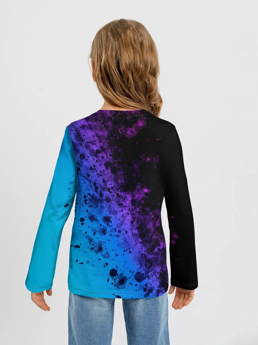 Детский лонгслив / Неоновые Краски