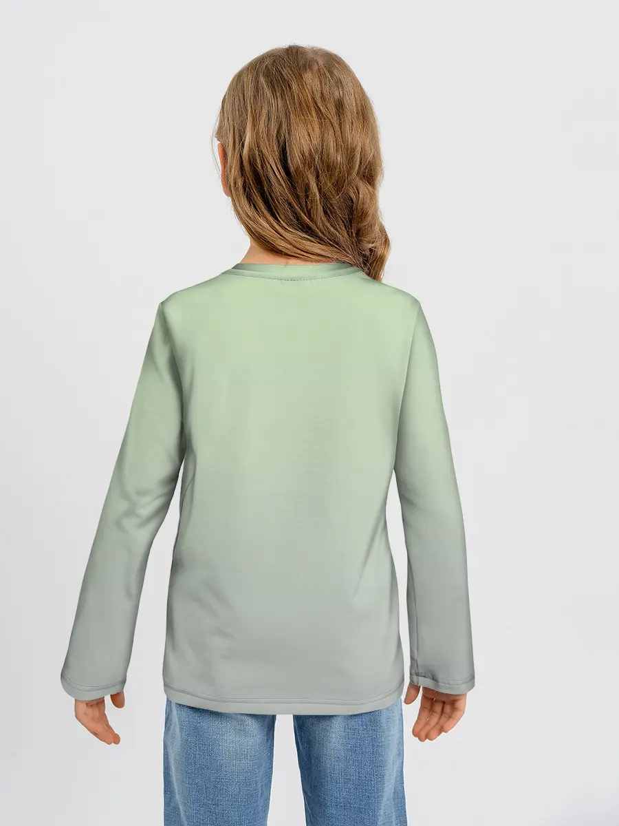 Детский лонгслив / дикий кот оцелот