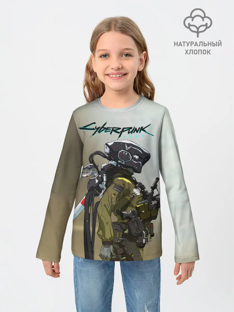 Детский лонгслив / Cyberpunk 2077|Киберпанк 2077