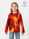 Детский лонгслив / Пламенный