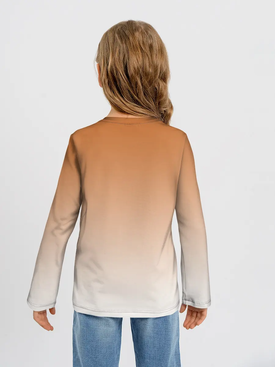 Детский лонгслив / лис и лисенок