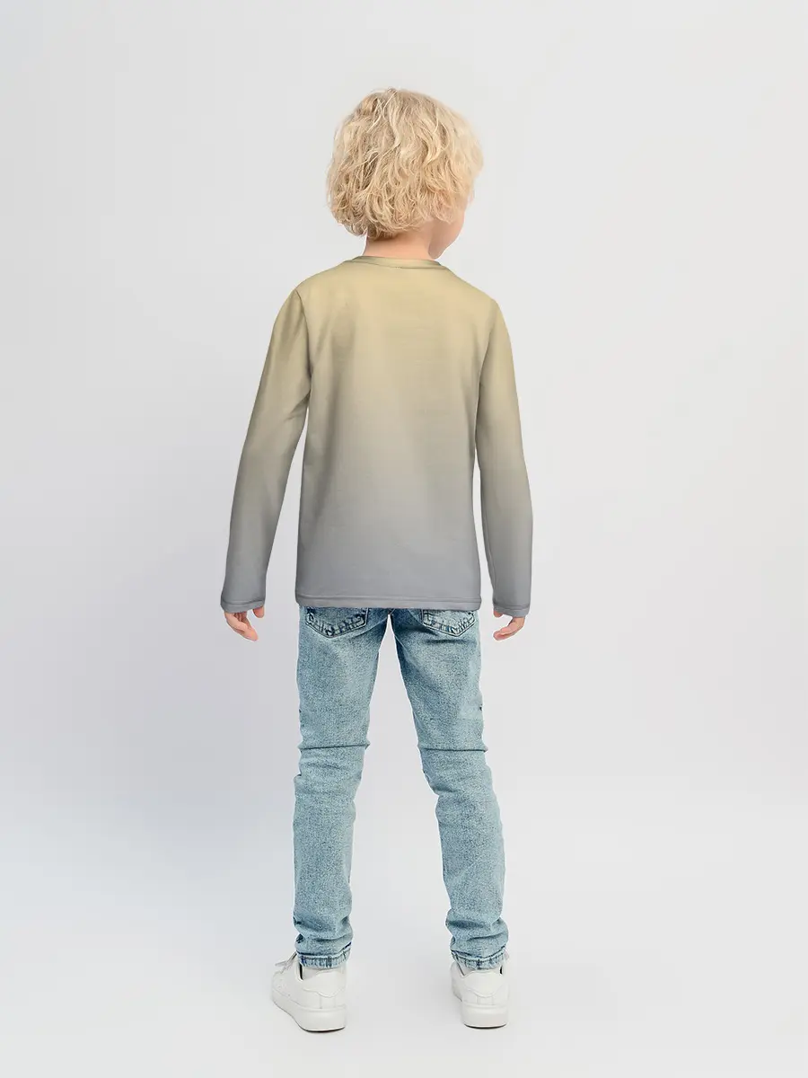 Детский лонгслив / девочка и мышка друзья