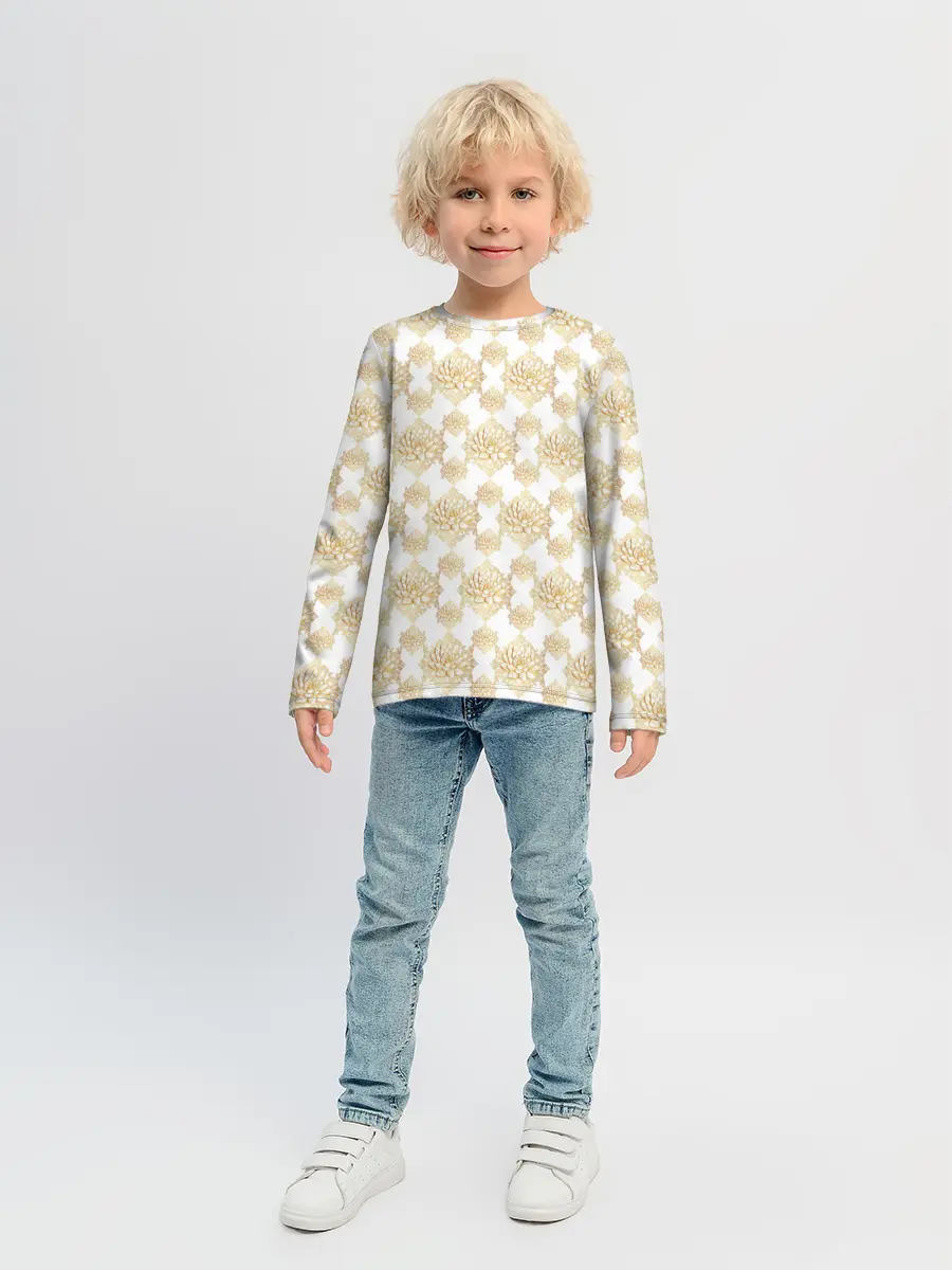 Детский лонгслив / Лотос