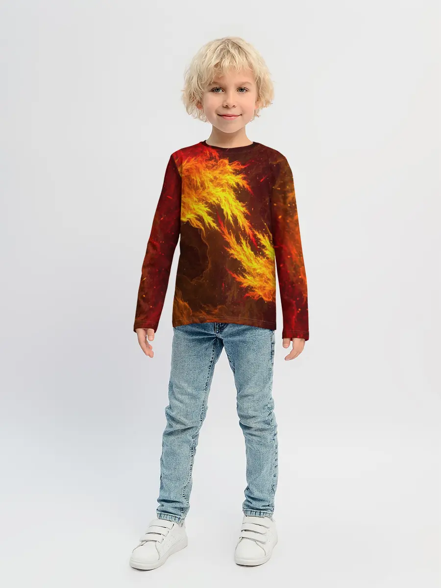Детский лонгслив / Битва огней