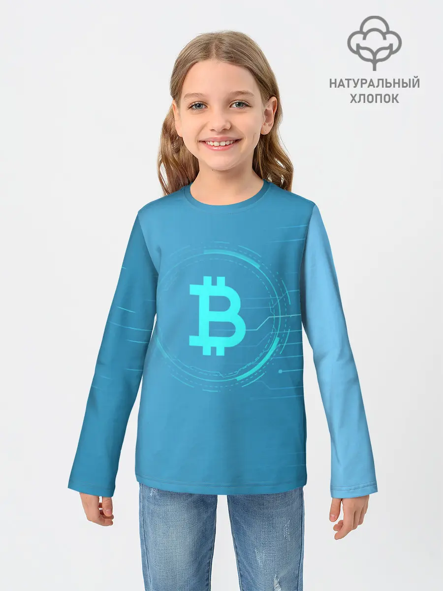 Детский лонгслив / Bitcoin