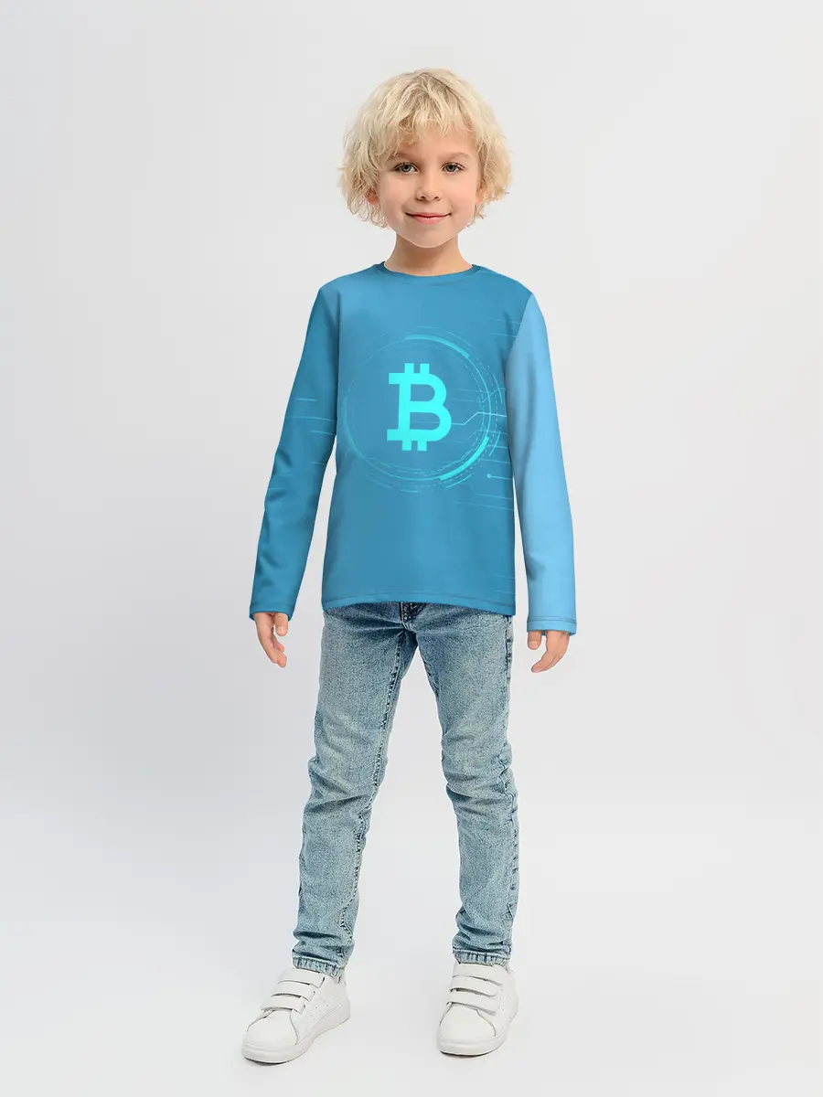 Детский лонгслив / Bitcoin