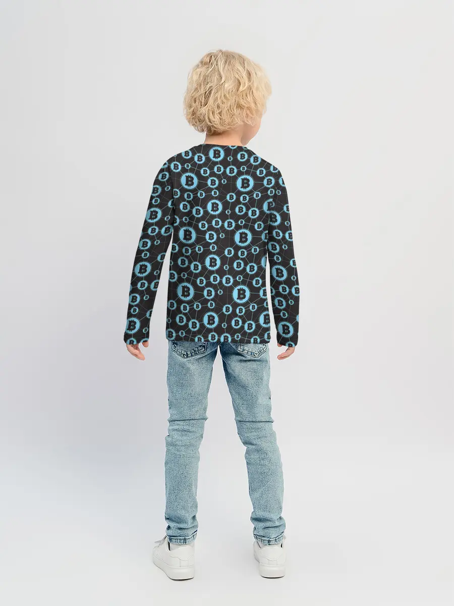 Детский лонгслив / Bitcoin