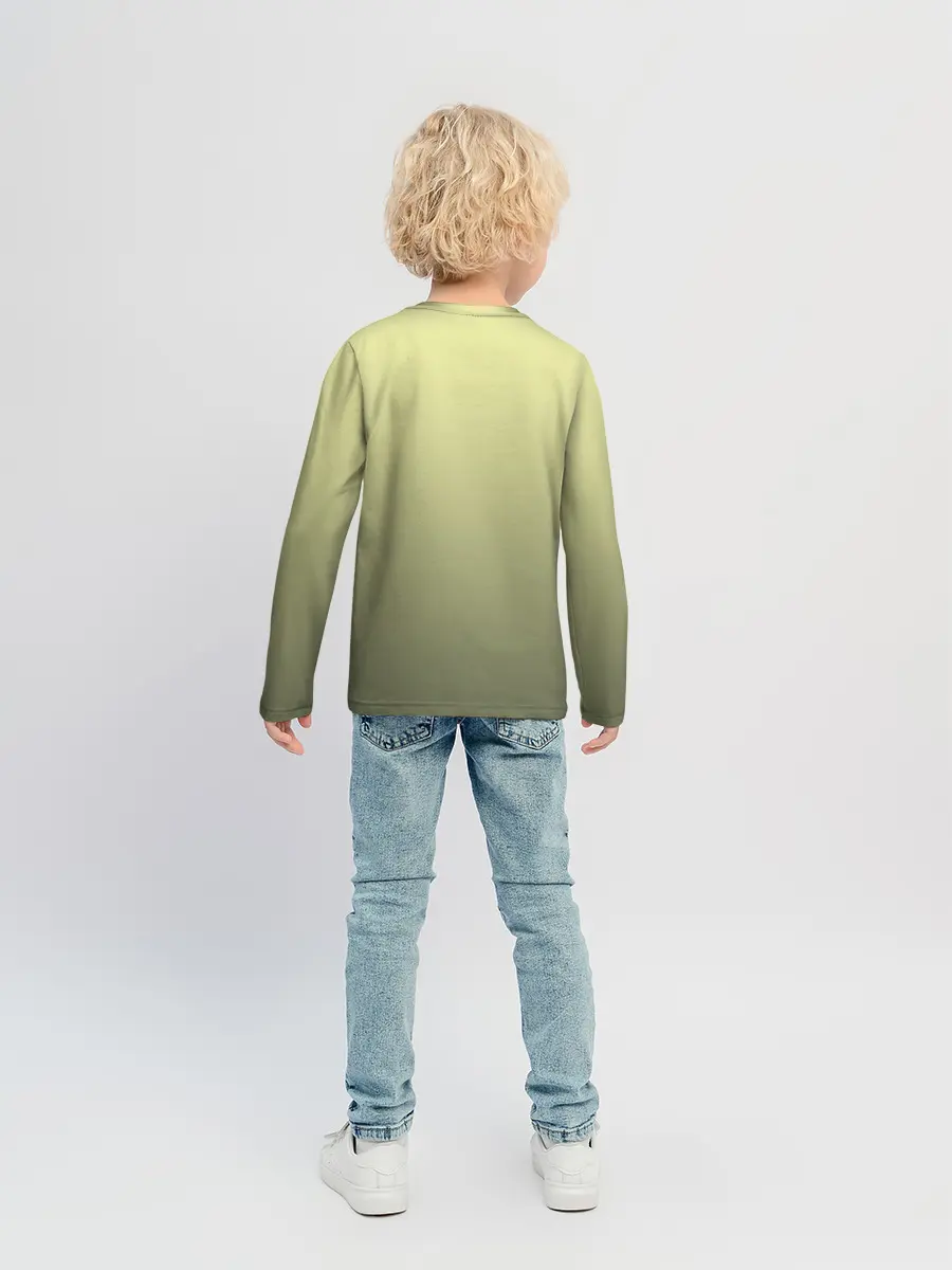 Детский лонгслив / лесной волшебник акварель