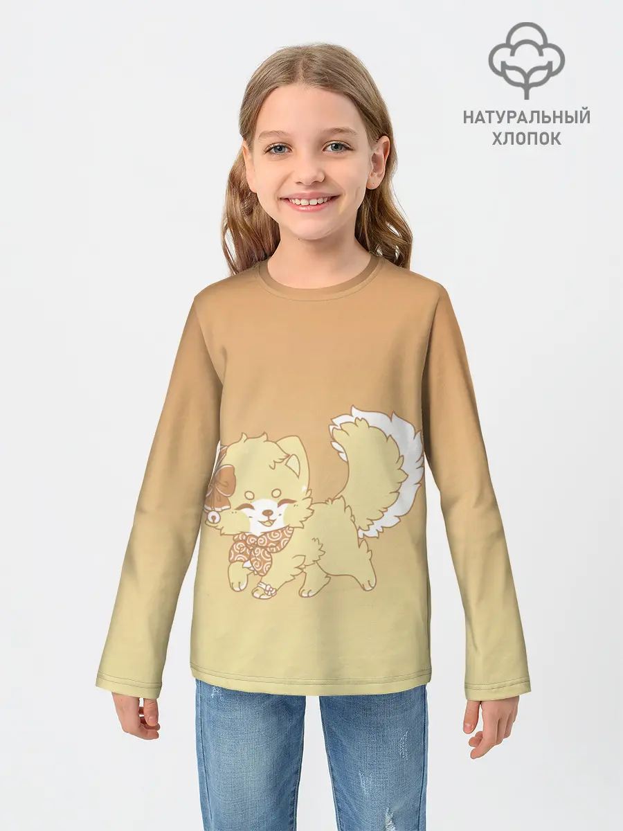Детский лонгслив / милашный зверек