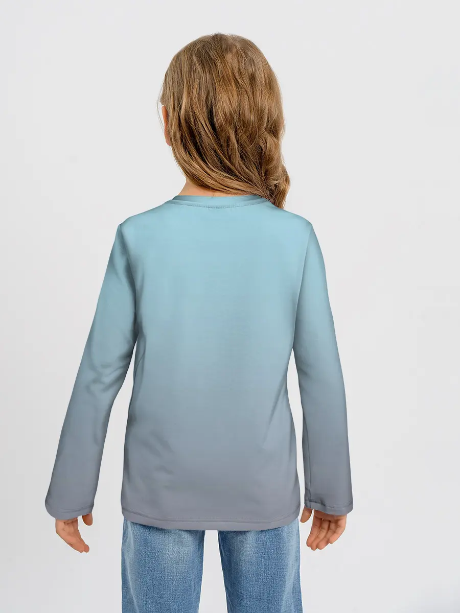 Детский лонгслив / кот с мороженкой