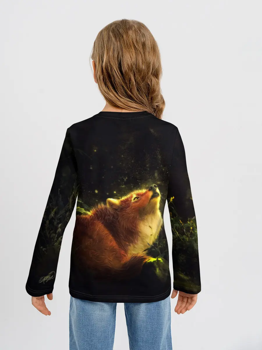 Детский лонгслив / Лисица
