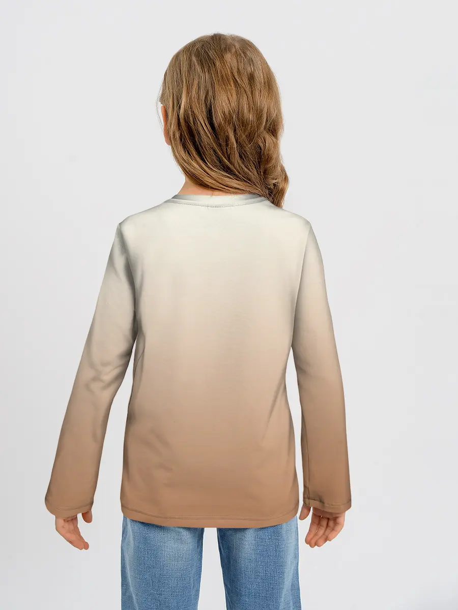 Детский лонгслив / Лисица рисунок