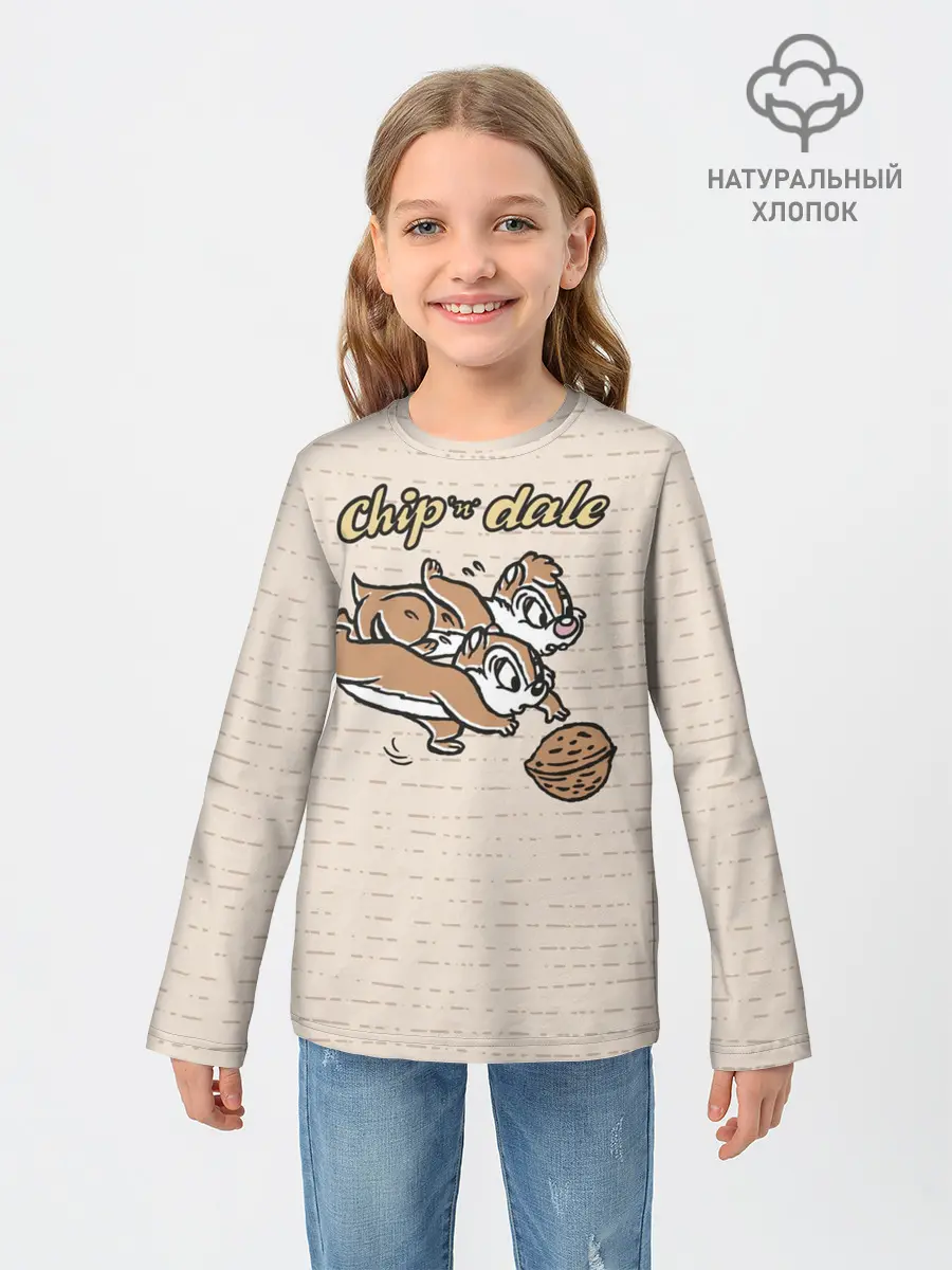 Детский лонгслив / Chip n Dale