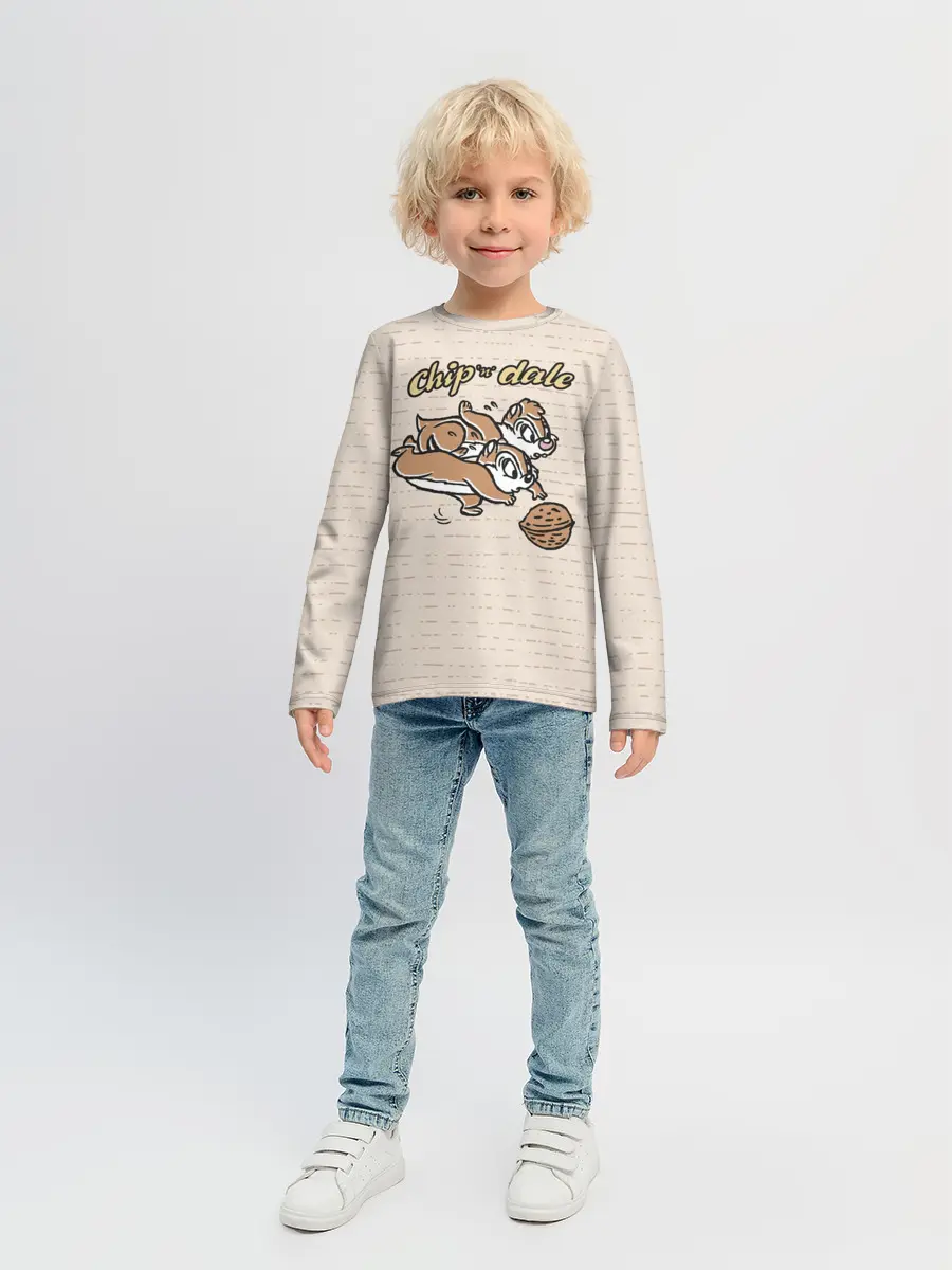 Детский лонгслив / Chip n Dale
