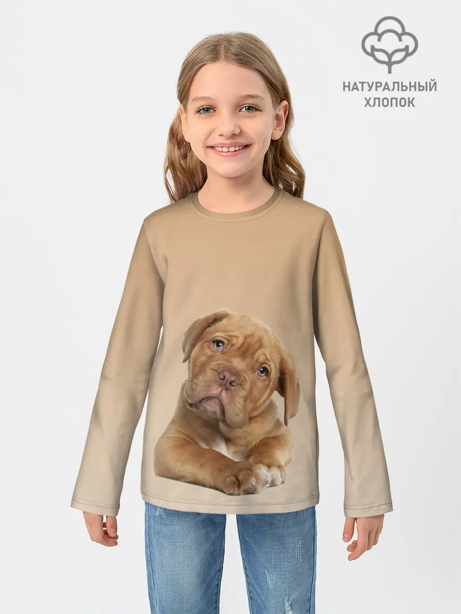 Детский лонгслив / питбуль