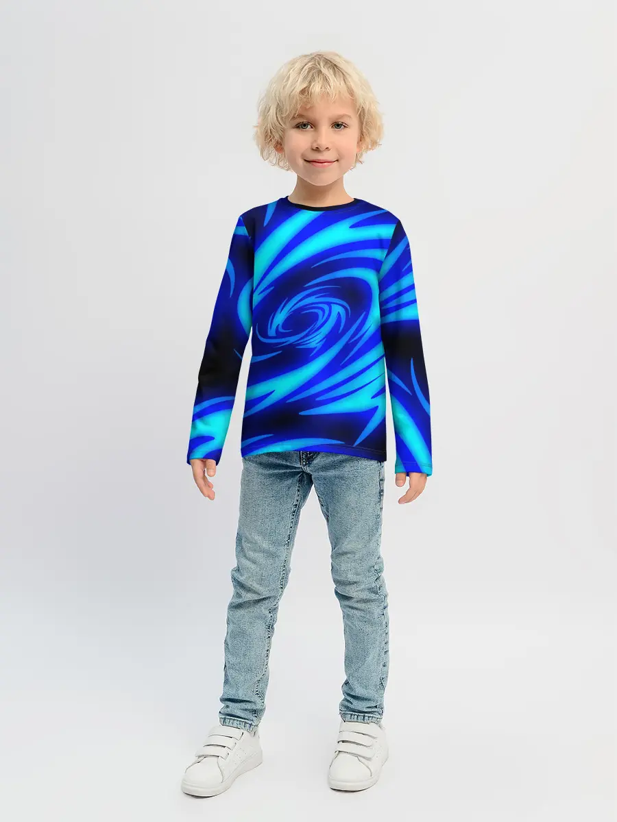 Детский лонгслив / ОГНЕННЫЕ ВОЛНЫ | FIRE STRIPES