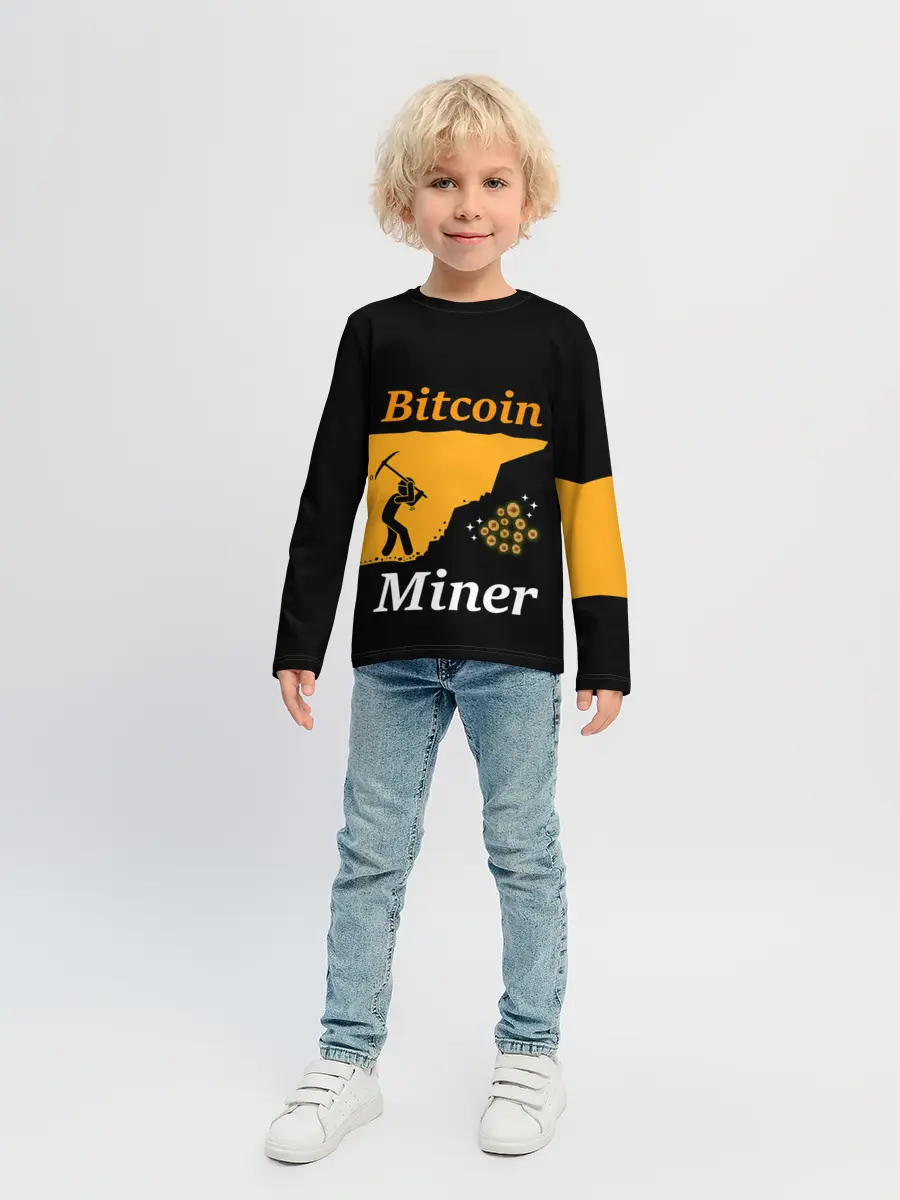 Детский лонгслив / БИТКОИН ШАХТЕР | BITCOIN