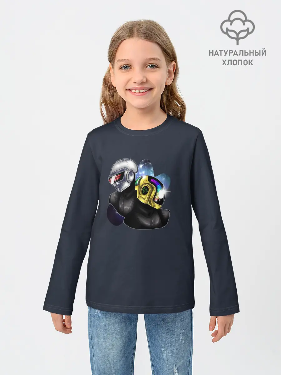 Детский лонгслив / Prime Time Daft Punk