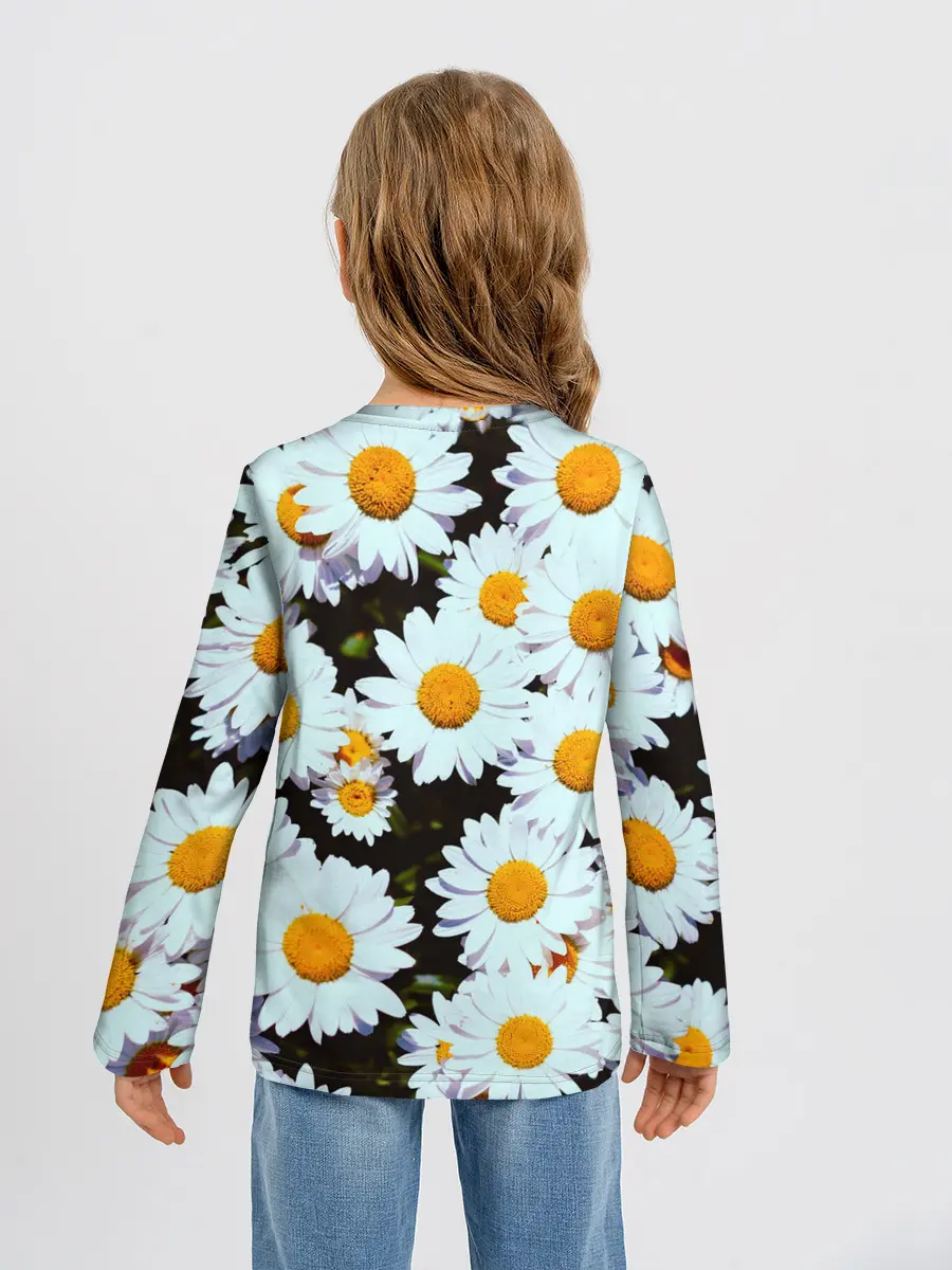 Детский лонгслив / Ромашки