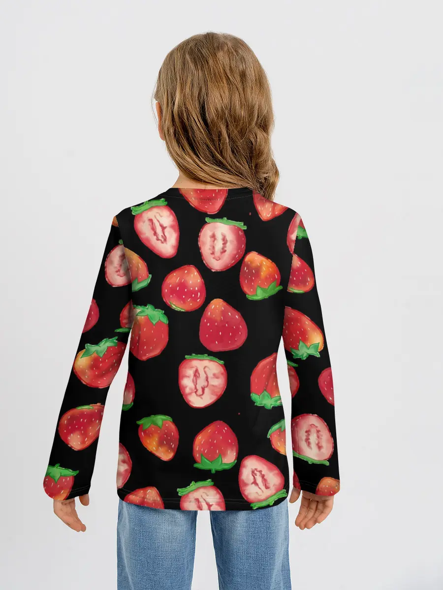 Детский лонгслив / Клубничка