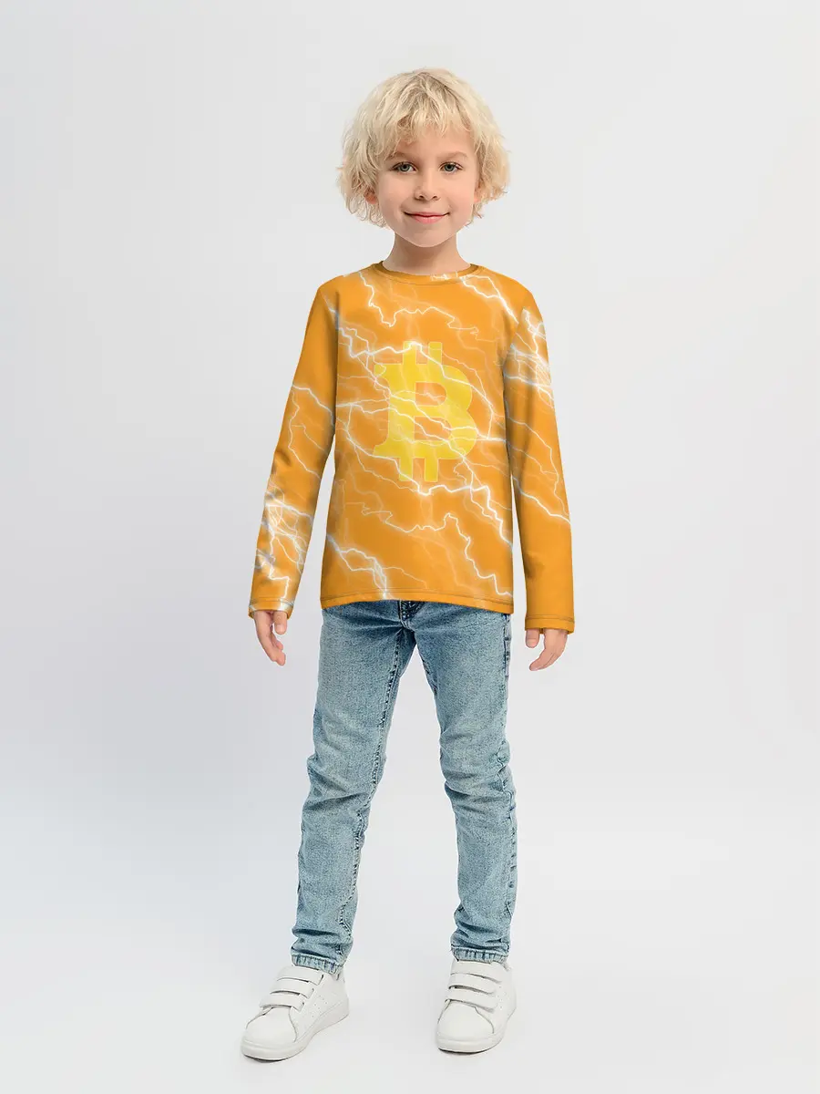 Детский лонгслив / Bitcoin