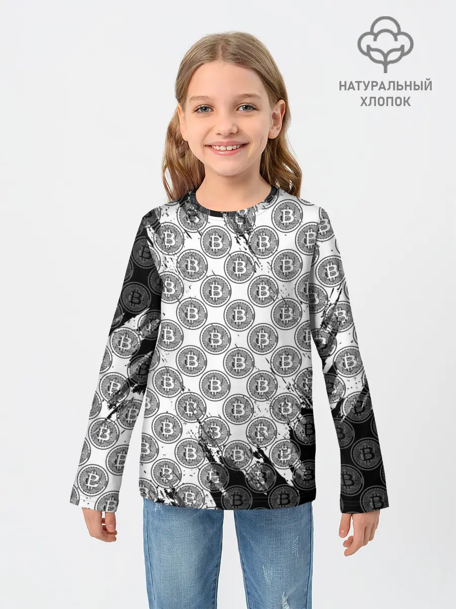 Детский лонгслив / Bitcoin