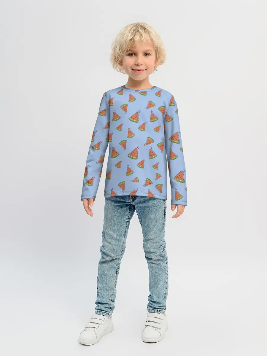 Детский лонгслив / Кусочки арбуза