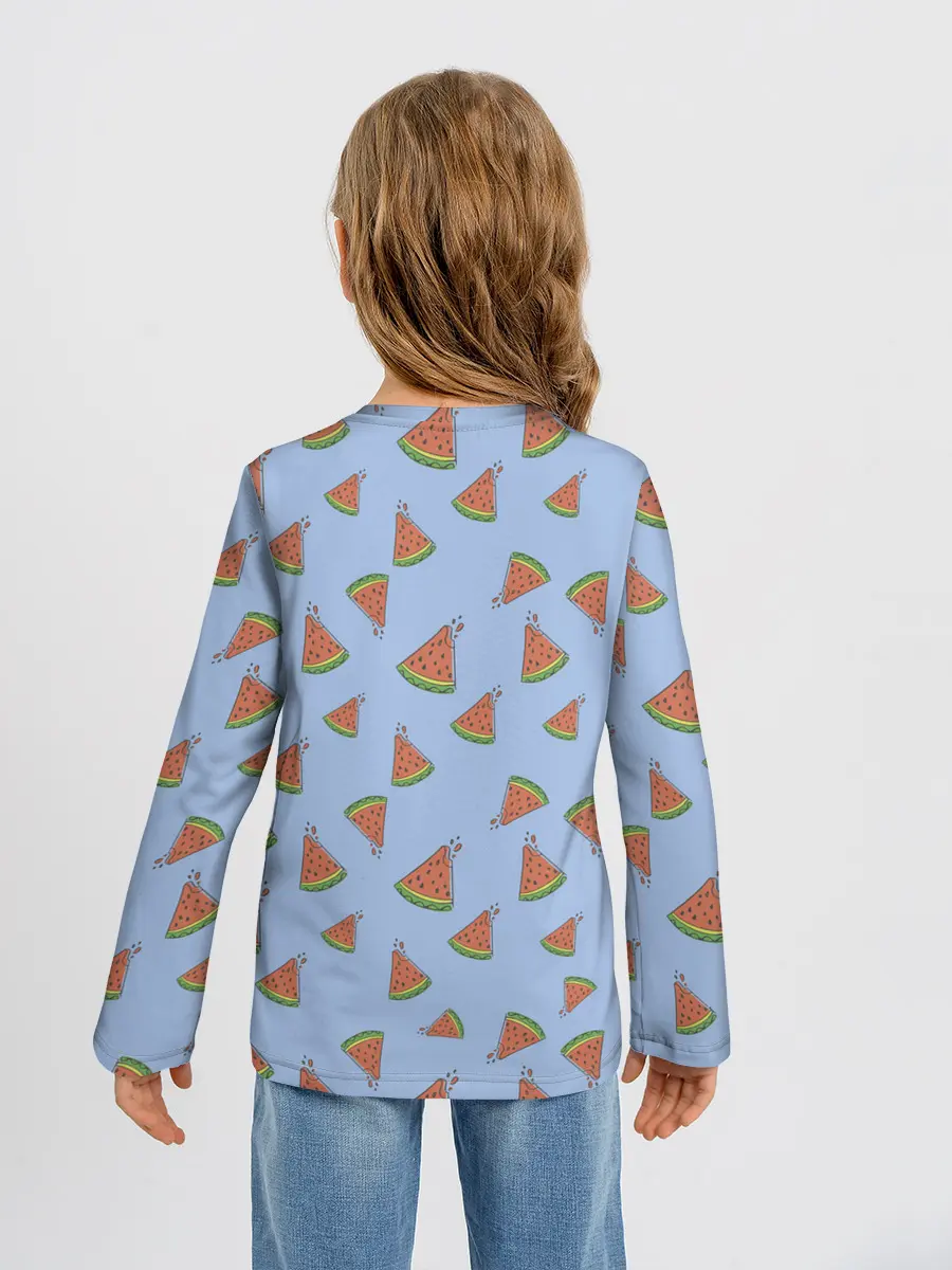 Детский лонгслив / Кусочки арбуза