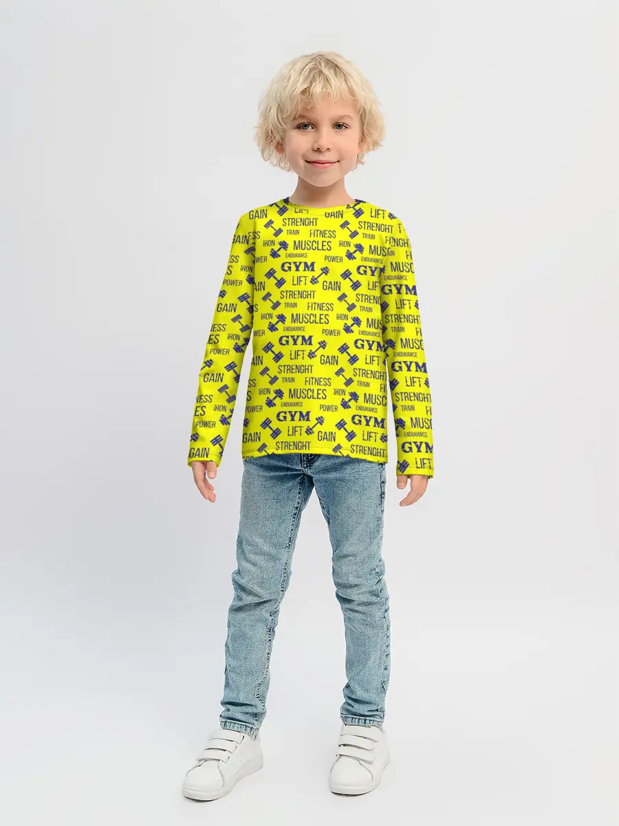 Детский лонгслив / Фитнес