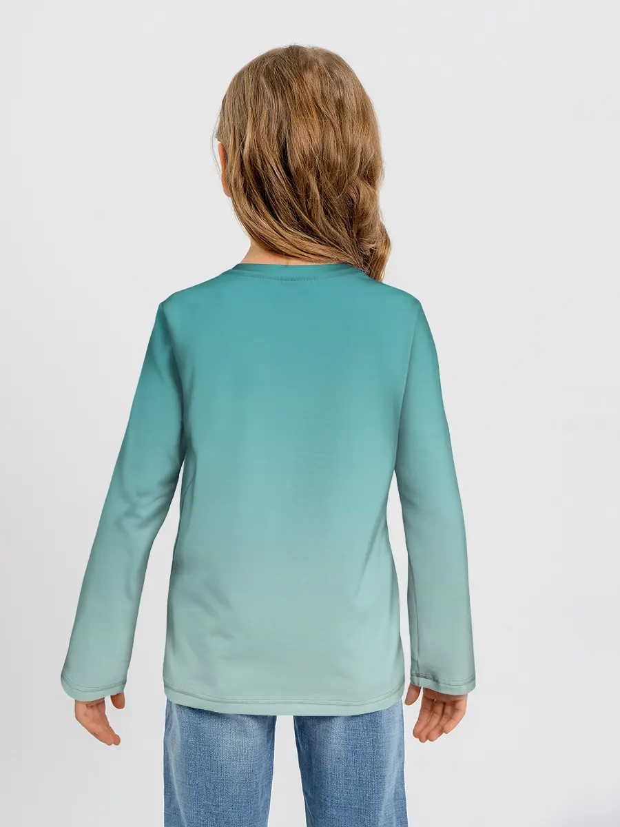 Детский лонгслив / котик на подстилке